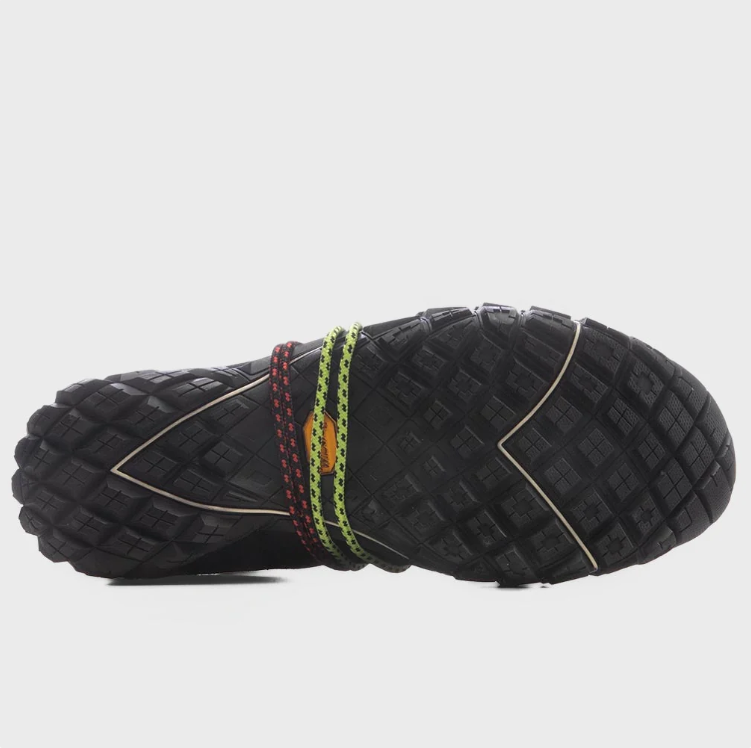 PUMA Black and Red Sneakers with Neon Rope Laces