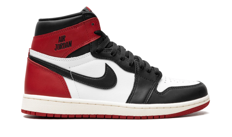 Air Jordan Red, Black & White High-Top Sneakers