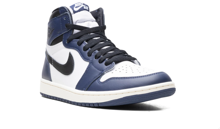 Air Jordan Navy, White & Black High-Top Sneakers