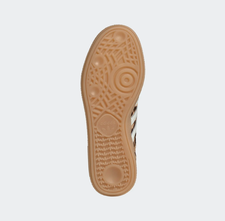 adidas Leopard-Print Low-Top Sneakers - Tan & Cream