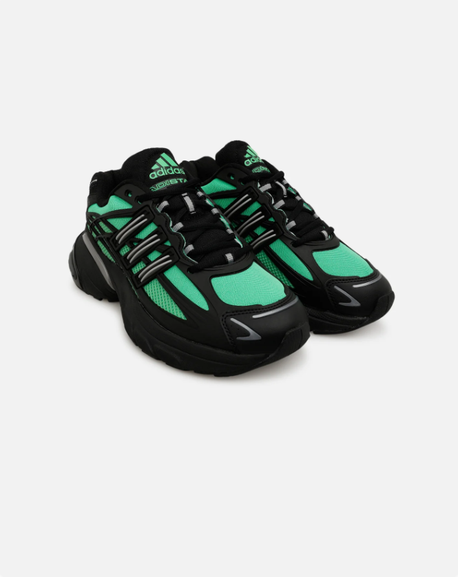 adidas Chunky Retro Mesh Sneakers - Black & Mint Green