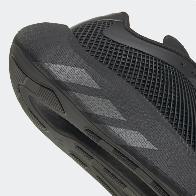 adidas Sculpted Thick-Sole Mesh Sneakers - All Black