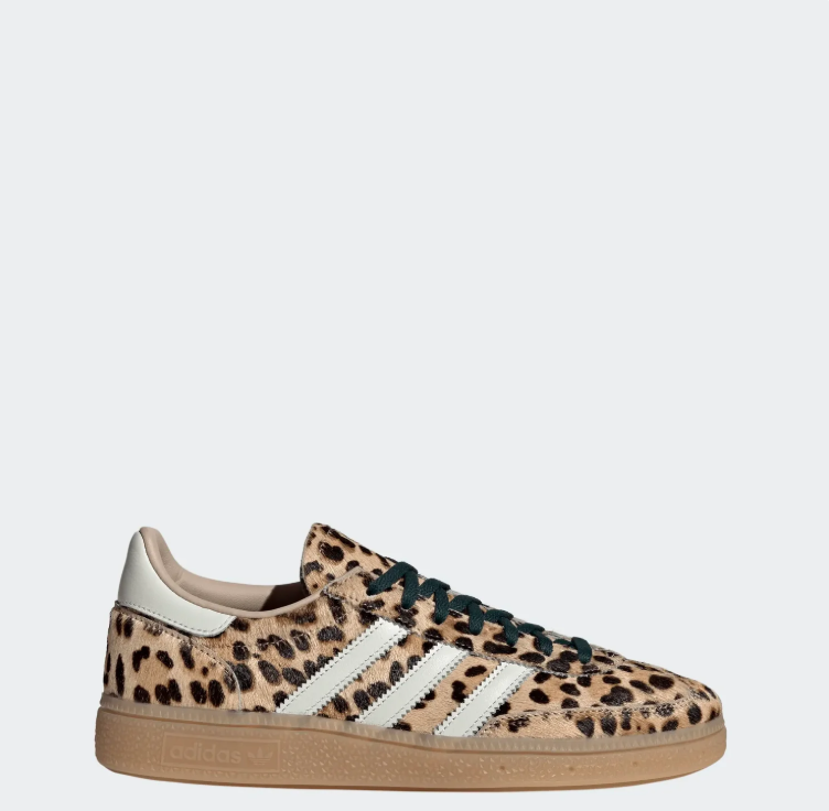 adidas Leopard-Print Low-Top Sneakers - Tan & Cream