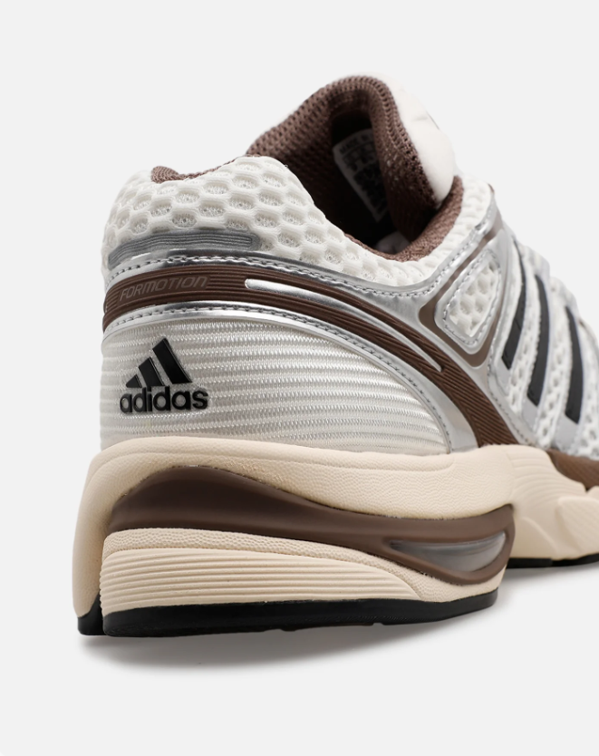 adidas Retro Mesh Sneakers - Silver, Brown & Cream