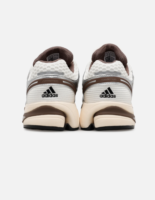 adidas Retro Mesh Sneakers - Silver, Brown & Cream