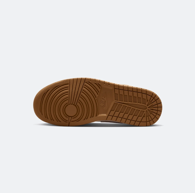 Air Jordan Rose Pink & Cream Low-Top Sneakers with Gum Sole
