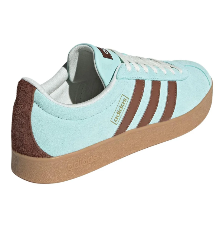 adidas Retro Low-Top Sneakers - Mint Blue & Brown