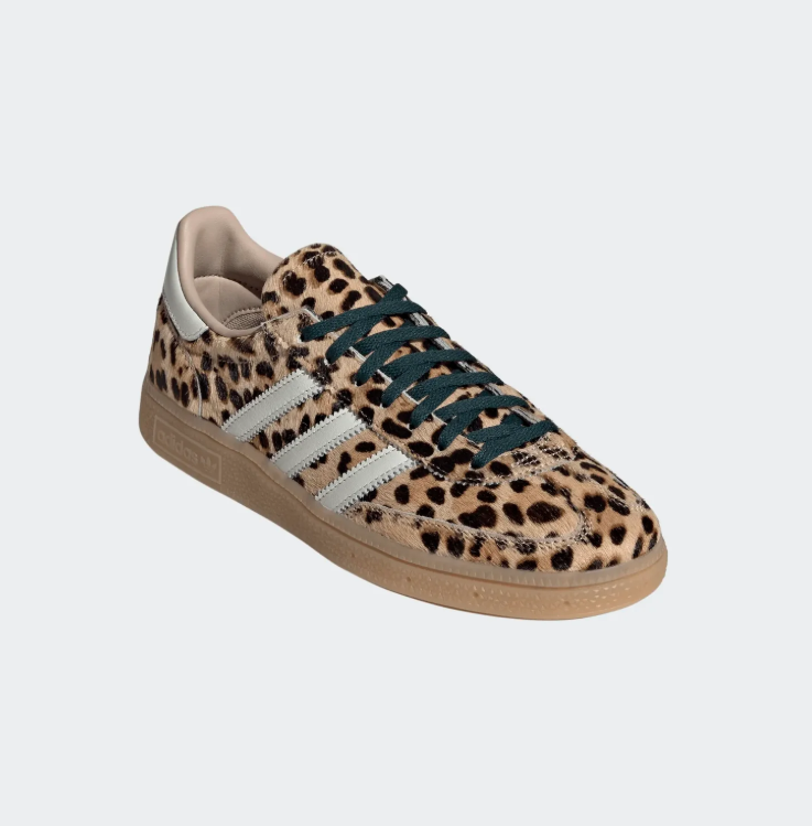 adidas Leopard-Print Low-Top Sneakers - Tan & Cream