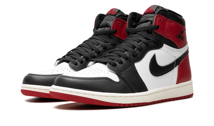 Air Jordan Red, Black & White High-Top Sneakers