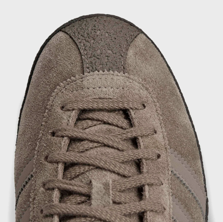 adidas Taupe Low-Top Sneakers with Black Sole