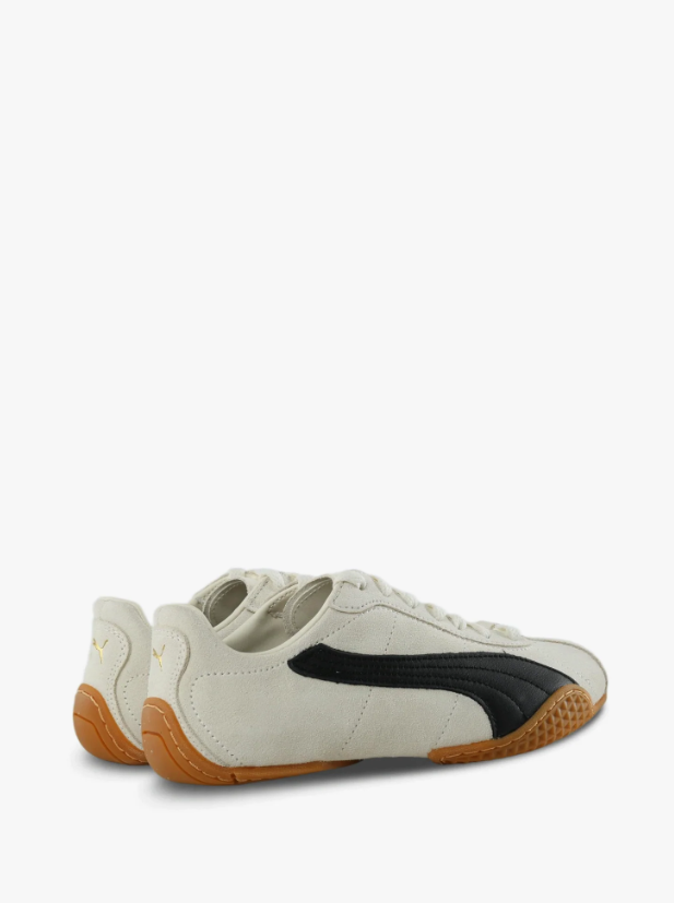 PUMA Cream & Black Gum-Sole Low-Top Sneakers