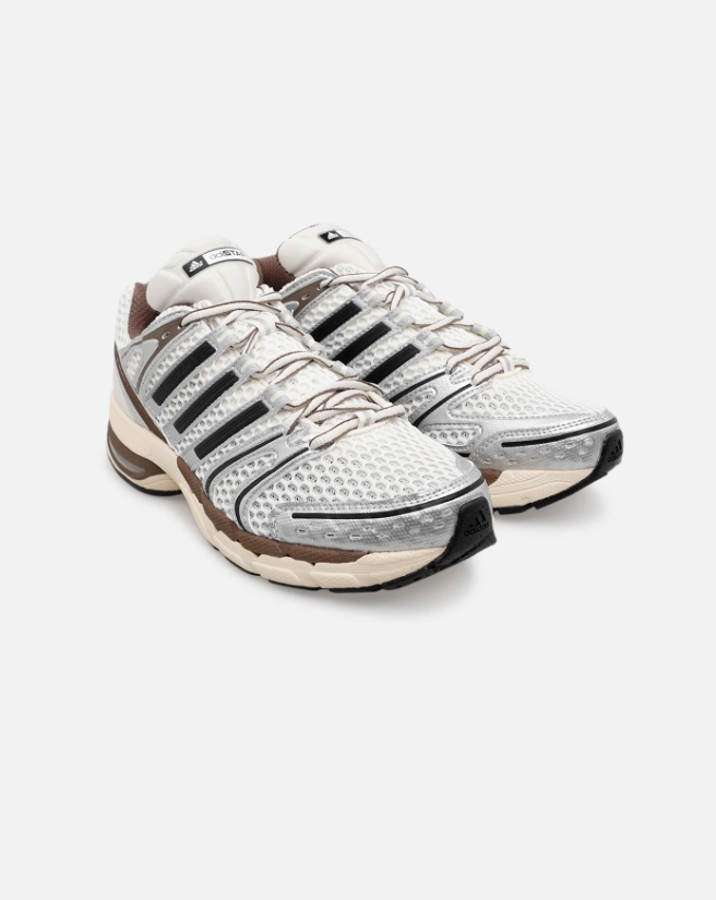 adidas Retro Mesh Sneakers - Silver, Brown & Cream