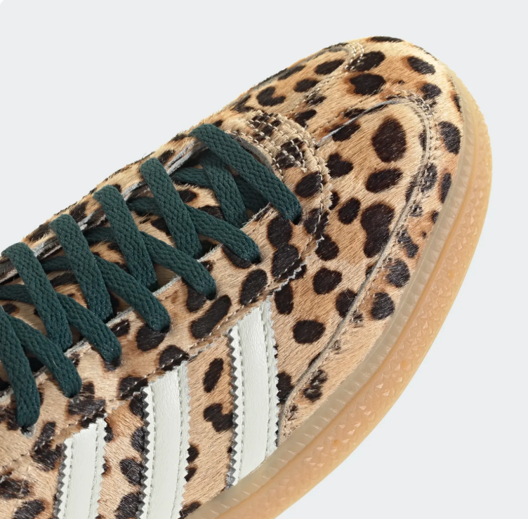 adidas Leopard-Print Low-Top Sneakers - Tan & Cream