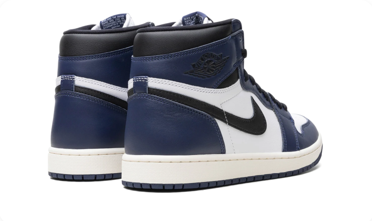 Air Jordan Navy, White & Black High-Top Sneakers