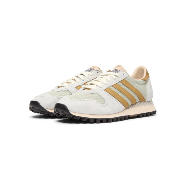 adidas Retro Low-Top Sneakers - Light Grey, Cream & Ochre
