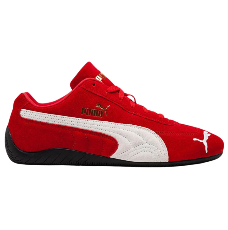 PUMA Red & White Low-Top Sneakers
