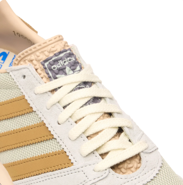 adidas Retro Low-Top Sneakers - Light Grey, Cream & Ochre
