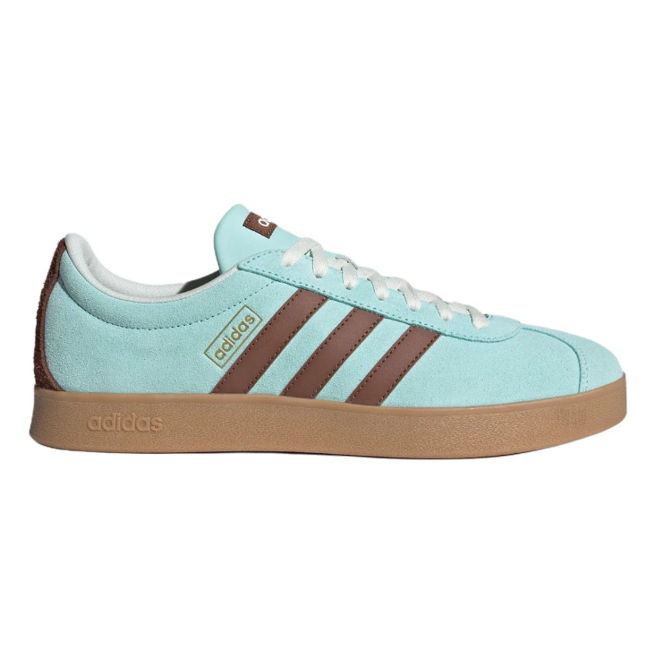 adidas Retro Low-Top Sneakers - Mint Blue & Brown