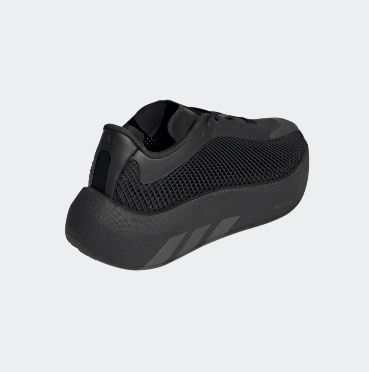 adidas Sculpted Thick-Sole Mesh Sneakers - All Black
