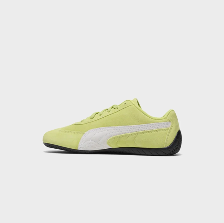 PUMA Lime Green & White Low-Top Sneakers