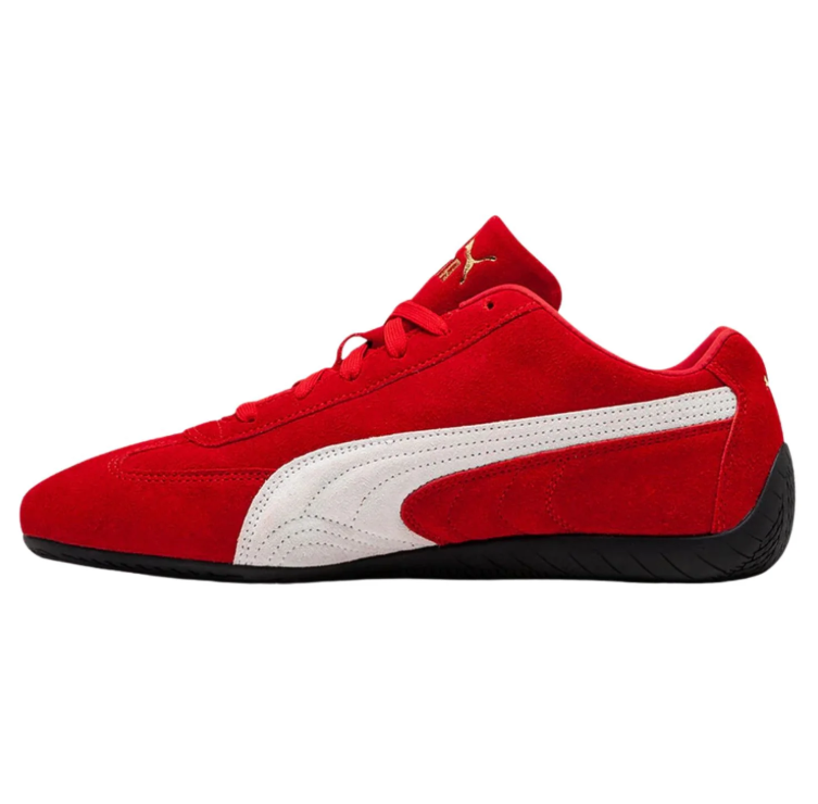 PUMA Red & White Low-Top Sneakers